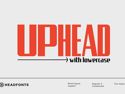 Uphead | Industrial Font branding custom design font graphic design headfonts illustration industrial industrial font letters professional sans serif font type typeface typography