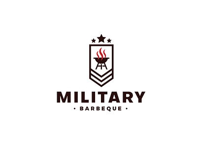 Military Barbeque barbeque branding business name craft design graphic design headfonts illustration logo logo template media military military barbeque professional template vector work