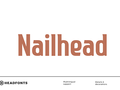 Nailhead Modern Font branding clean font custom design font headfonts illustration instagram font letters minimal style modern font professional type typeface typography
