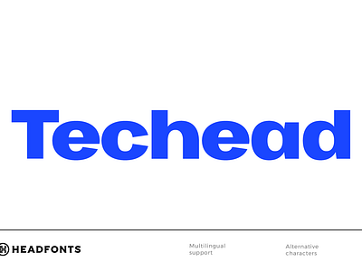 Techead sans serif font family