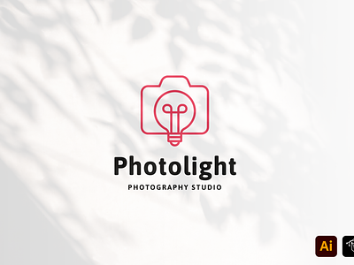 Photolight branding business name craft design headfonts illustration instagram logo letters logo logotype media photo photography photolight professional logo work