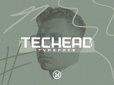 Techead Typeface corporate corporate branding custom display font freefont ghlyp glyphsh headfonts letters tech technology typeface typography