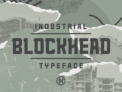Blockhead Typeface blackletter bold display font freebie freefont glyphsh headfonts industrial letters national slabserif sport typeface typography