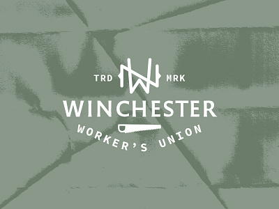 WM monogram badge brand carpenter design generator identity logo monogram texture union workers