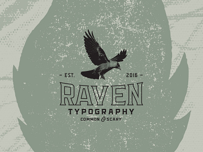 Hothead Typeface bird dark flame font gotham medieval metalic outline raven rock scary serif texture type typeface