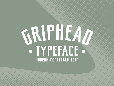 Griphead Typeface branding corporate custom font industrial logo pairing professional retro sport type typeface vintage wedding