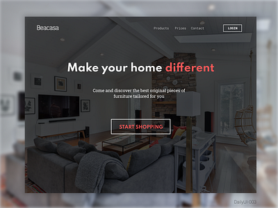 DailyUI 003 Landing page