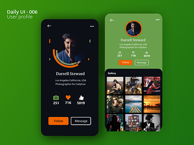 DailyUI 006 user profile