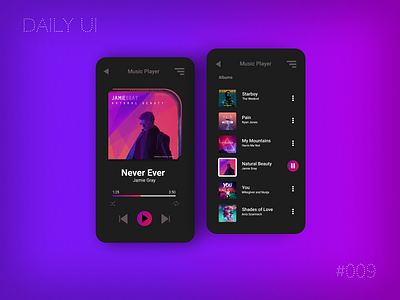 DailyUI 009 Music Player 009 album cover daily 009 daily ui dailyui dailyui009 dailyuichallenge design figma mobile music music app musicplayer ui uidesign user interface user interface design userinterface ux uxui