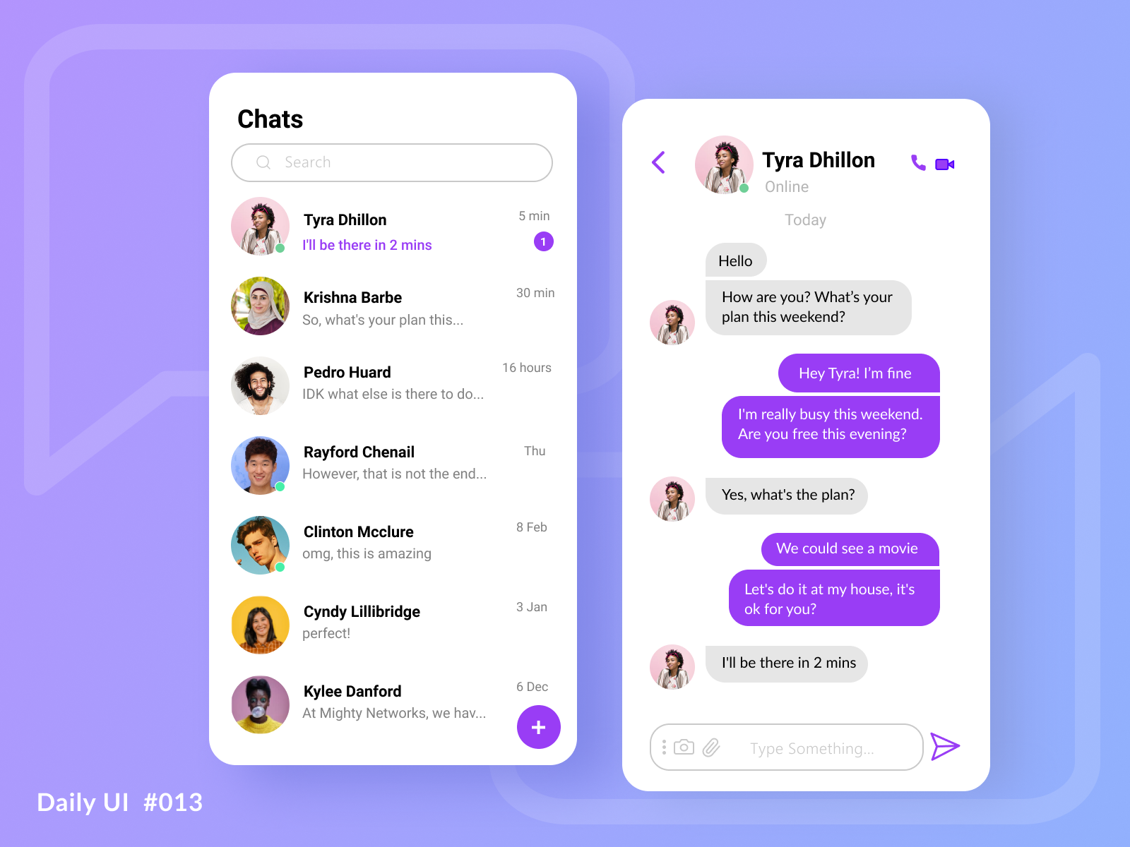 DailyUI 013 - Direct Messaging by Elisa D'Angelo on Dribbble