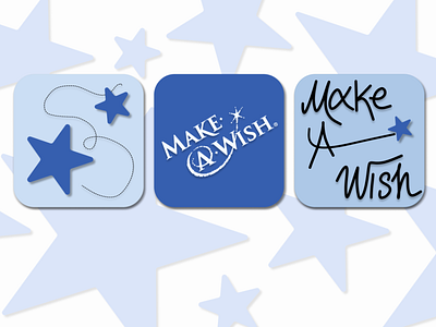 Make a Wish logo 005 100daychallenge appicon dailyui dailyuichallenge dauilyui005 design icon logo logo design makeawish star ui