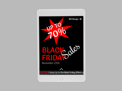 Black Friday Promo Page black friday black friday sale blackfriday design ipad promo promopage promotion promotional design sales ui