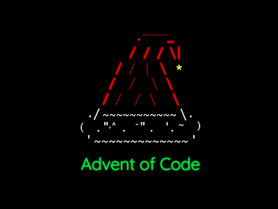 Advent of Code advent of code branding challenge christmas code code challenge icon logo mv typography ui vector