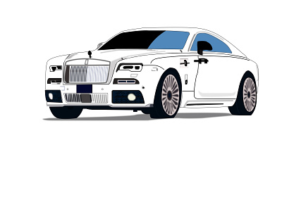 Rolls Royce art car create design figma illustrate illustration illustrator product design product designer rolls royce rolls royce car rollsroyce uidesigner uxdesigner vehicle