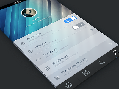 Personal app dribbble iphone personal