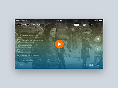 video player app asix design film，tencent movie player ui ux video