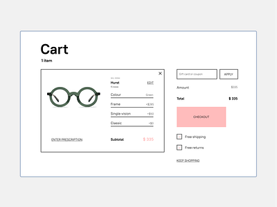 E-commerce cart design concept cart design ecommerce ecommerce design figma minimal retail ui ux web webdesign