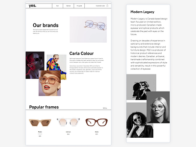 Brands page
