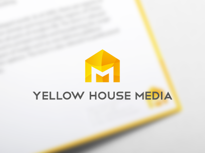 YHM Branding project branding corporate identity design home house logo media presentation project stationary yellow