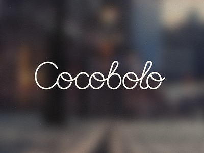 Cocobolo calligraphic calligraphy cocobolo custom design geometry letter logo mark shape tie typography