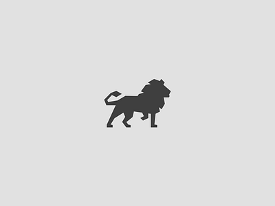 Lion logo icon animal color grey icon lion logo mono tie tieatie wild