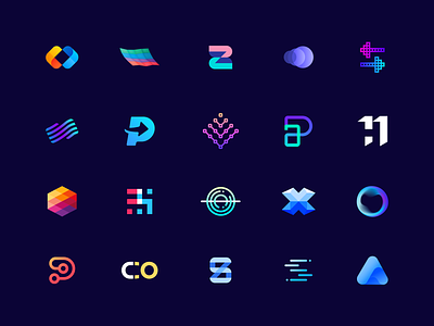 Fintech logo collection 2014-2019
