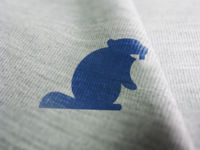 Funny Beaver Icon WIP animal beaver brand clever fun geometrical icon logo minimal tie tieatie wild
