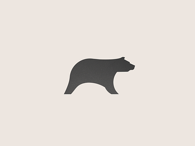 Stone Bear icon animal bear calm color design grey icon line logo minimal stone wild