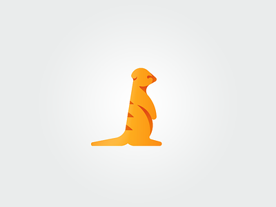 Meerkat On The Lookout animal cute icon logo look lookout meerkat minimal small suricate tie tieatie