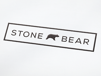 STONE BEAR logo animal bear border brand icon logo mark sew stone tieatie wild