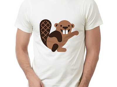 Beaver icon agency animal beaver design icon logo shirt t shirt teeth tieatie