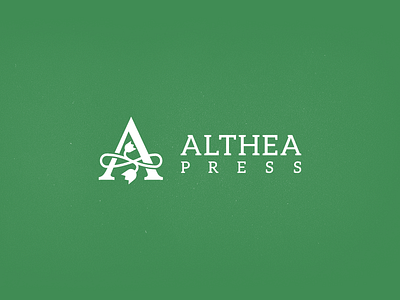 Althea Press agency branding corporate icon letter logo mark minimal press publishing tieatie tulip