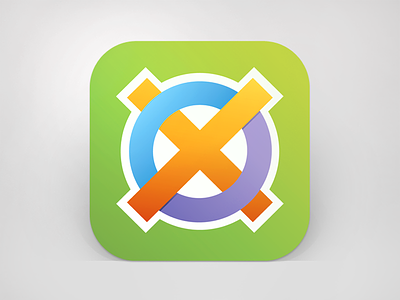 Pantagu iOS icon agency app apple branding color design game icon ios tac tic toe