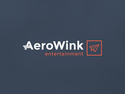 Entertainment Aerowink logo aero air drone entertainment fun plane view wink