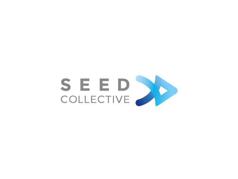 SEED Collective logo collective business startup entrepreneur tieatie bold colour icon consult seed law