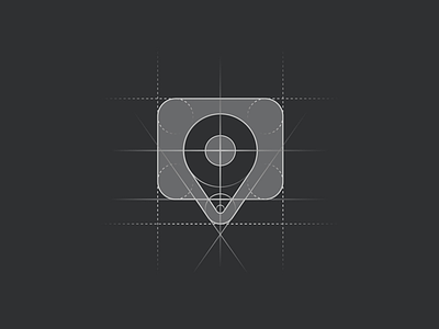 Chat Location [GRID] brand branding agency bubble chat icon location logo mark minimal