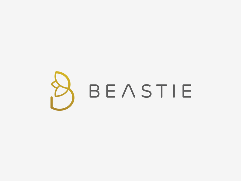 Beastie startup branding branding agency elegant logo letter icon flower elegant light logo mark brand mark