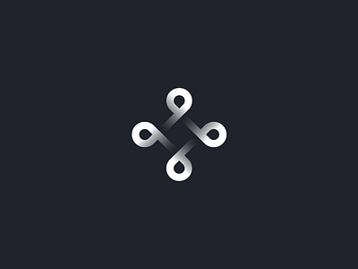 INFINITY brand agency brandmark hexagon icon infinity logo mark loop minimal startup structure tie tieatie