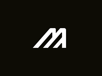 M icon brand agency brandmark icon leaf logo mark minimal negative space startup structure tie tieatie unused