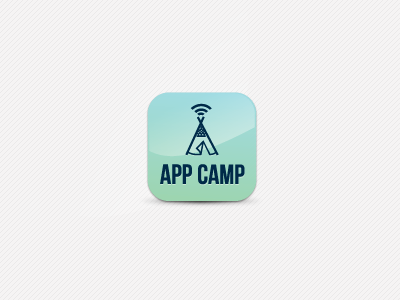 App Camp 2.0 app app camp apps blue brand branding camp gradient gray green internet it logo network scout shadow smart technologies tie a tie web wifi