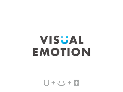 Visual Emotion good design logo design monogram negative space smiley swiss tieatie typeface