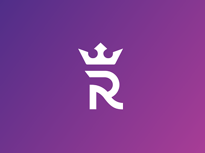 R icon aiste crown custom typeface icon letter logo agency logo design r royal tieatie