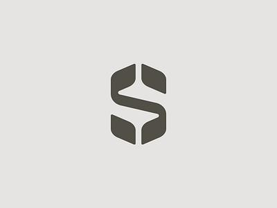 S letter icon aiste leaf letter logo agency negative space logo s letter tieatie