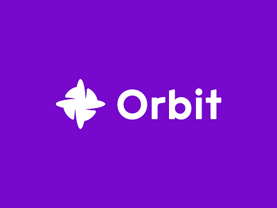 Orbit aiste branding icon logo negative space orbit planet tieatie