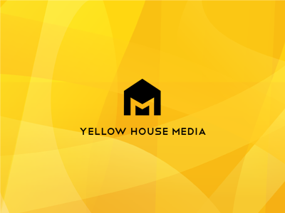 Yellow House Media logo black design font house logo media tie tieatie yellow