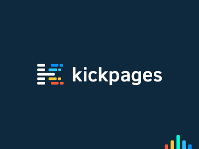 Kickpages logo design