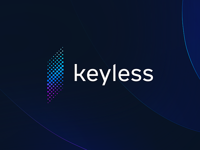 Keyless brand biometric biometrics brand brand identity studio brand studio branding branding agency crypto decentralized fintech brand fintech branding fintech branding studio gradient gradient icons logo design logo mark minimal security app startup tieatie