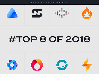 #TOP 8 of 2018 project is up! aiste behance best of brand architect brand designer brand identity brand identity studio brand strategy brand studio branding branding agency collection fintech branding fintech branding studio gradient icon logo logo animation logo collection logo design