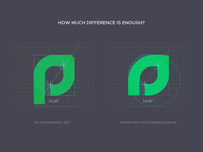 How much difference is enough? aiste assetly brand branding copy copyright copyrights icon leaf logo logo design logo grid logo mark minimal ramotion sprout trademark