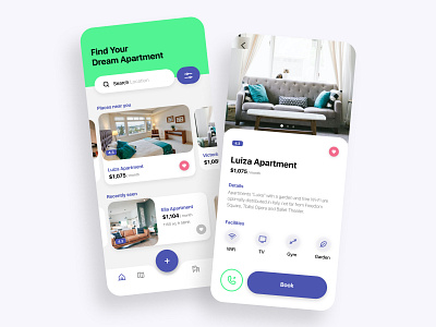 Home rent app apartment app design home light mobile mobile app mobile ui rental app ui ui ux ui design uidesign uiux